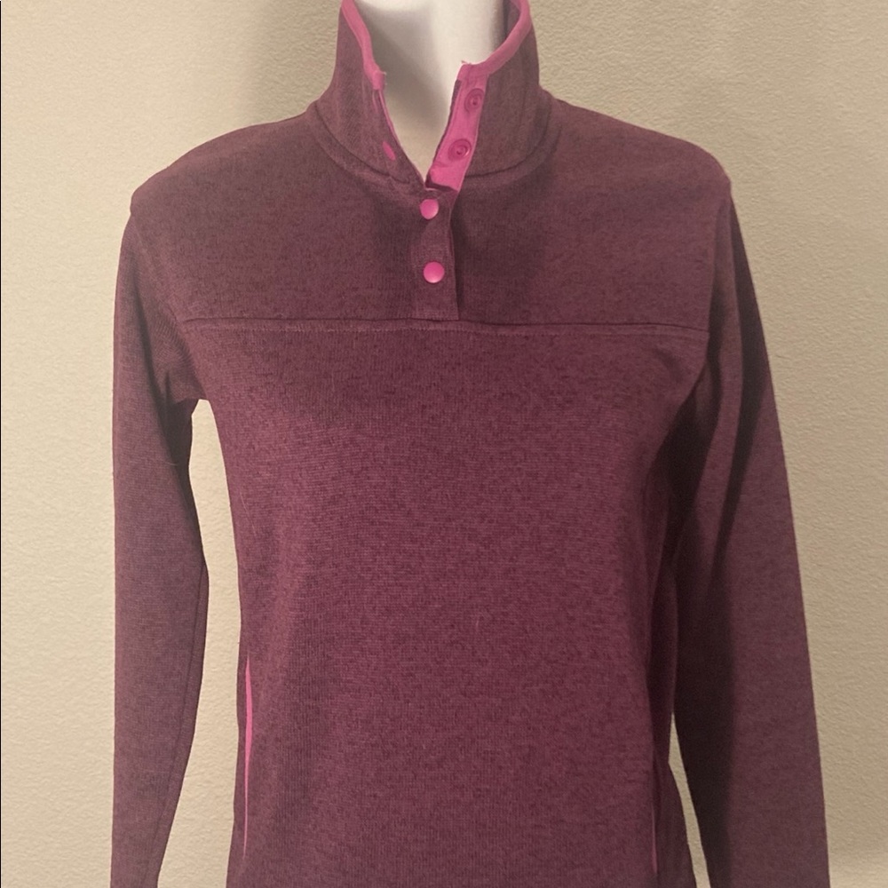 Eddie Bauer Berry & Pink Pullover Sweater Sz XS
